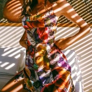 Urban Outfitters Lumi Printed Bodycon Mini Dress